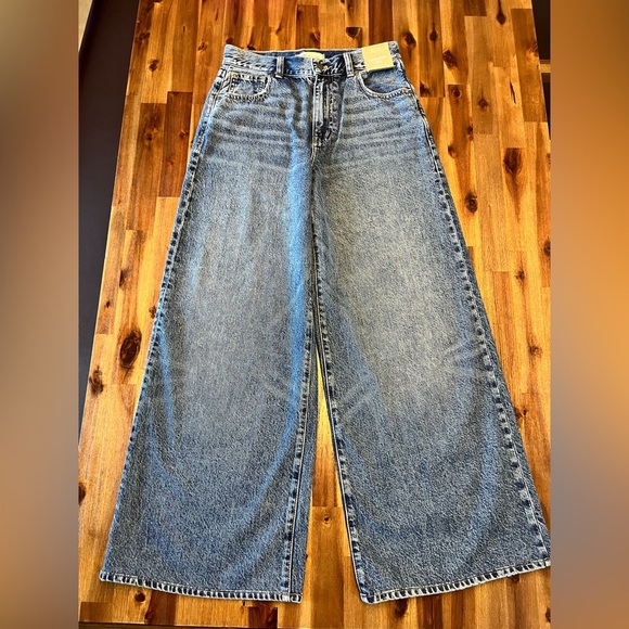 Madewell Women's Blue Flare & Wide Leg Jeans - Picture 6 of 16